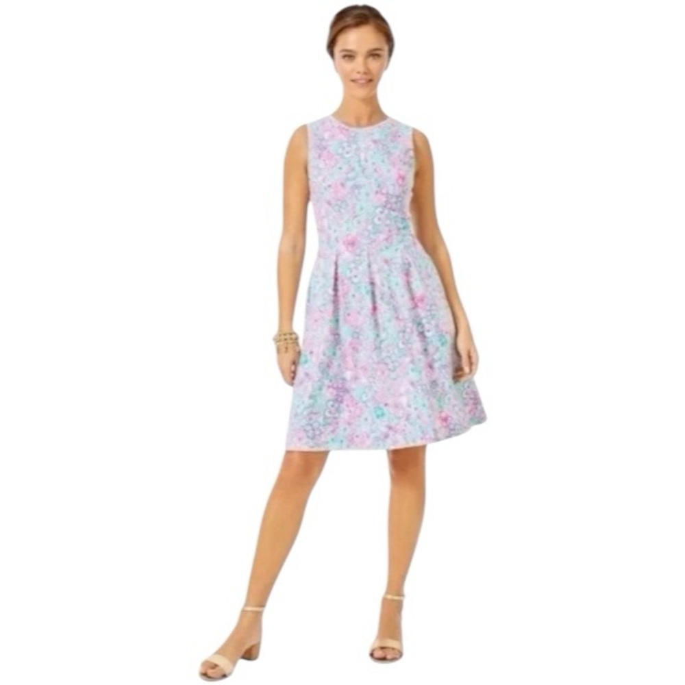 Lilly Pulitzer Kinsey Dress in Resort White Love Bug Sz XS